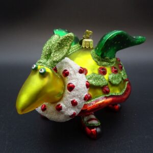 Glass Ornament Turtle Dove