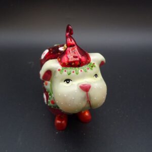 Glass Ornament Bulldog